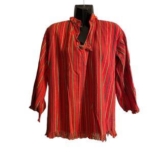 Colorful Guatemalan women’s boho, ethnic comfortable casual shirt